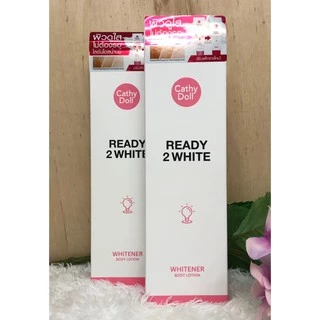 Cathy Doll Ready 2 white Whitener Body Lotion 150ml เคที่ดอลล์ เรดี้ทูไวท์ ไวท์เทนเนอร์ บอดี้ โลชั่น โลชั่นน้ำนม