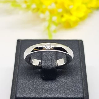 Memorine Jewelry แหวนเงินแท้ 925 ฝังเพชรสวิส (CZ) : ONLR206
