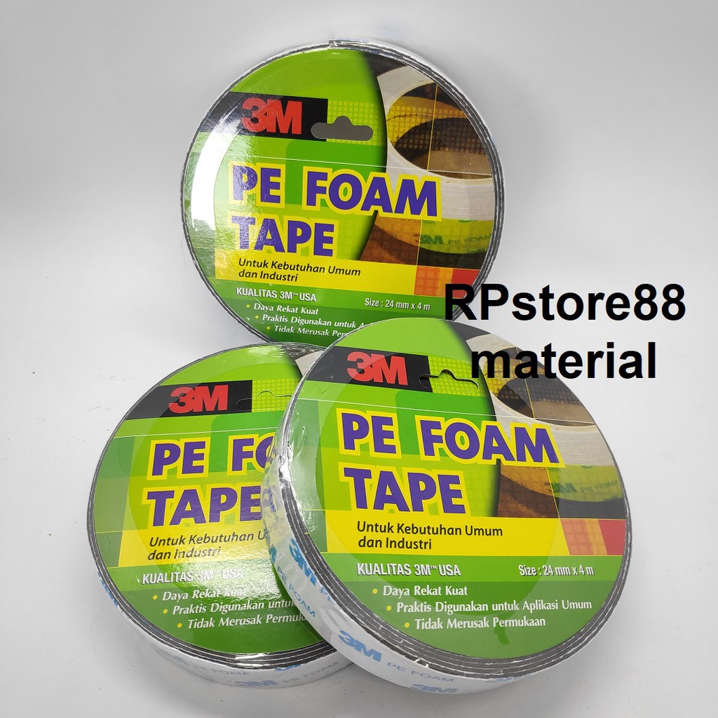 Double TAPE FOAM 3M PE FOAM TAPE 24MM x 4M - RETURNABLE - LAKBAN