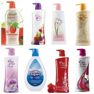 ( 1 ขวด ) โลชั่นมิสทีน ปั้ม 400-500 มล. มิสทีน โลชั่นบำรุงผิว mistine white spa lotion ฟักข้าว เมลอน มะหาด โยเกิร์ต