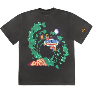 เสื้อยืดแขนสั้น พิมพ์ลายกระบองเพชร Travis Scott Cactus x McDonalds สําหรับผู้ชาย