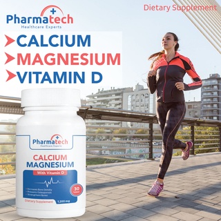 แคลเซียม แมกนีเซียม วิตามินดี Calcium Magnesium Vitamin D x 1ขวด ฟาร์มาเทค Pharmatech