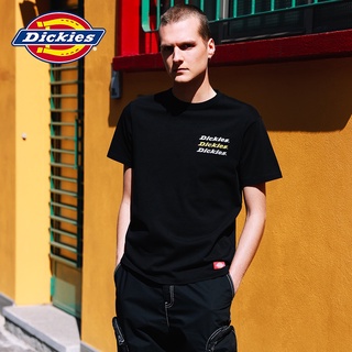 ใหม่ เสื้อยืดลําลอง ผ้าฝ้าย แขนสั้น คอกลม พิมพ์ลาย Dickies สําหรับผู้ชาย