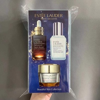 Estee Lauder เซตบํารุงผิวหน้า เซรั่มขั้นสูง ครีมบํารุงผิวหน้า เอสเซ้นบํารุงผิวหน้า และกล้ามเนื้อ