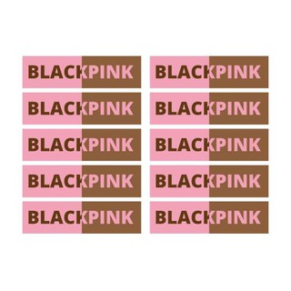 สติ้กเกอร์กันน้้ำ ติดกระเป๋าเดินทาง (BLACKPINK) 10 ดวง 1 แผ่น A4 [รหัส A-0024]