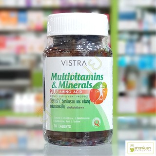 VISTRA Multivitamins &amp; Minerals Plus Amino Acid วิสทร้า มัลติวิตามินและแร่ธาตุผสมกรดอะมิโน