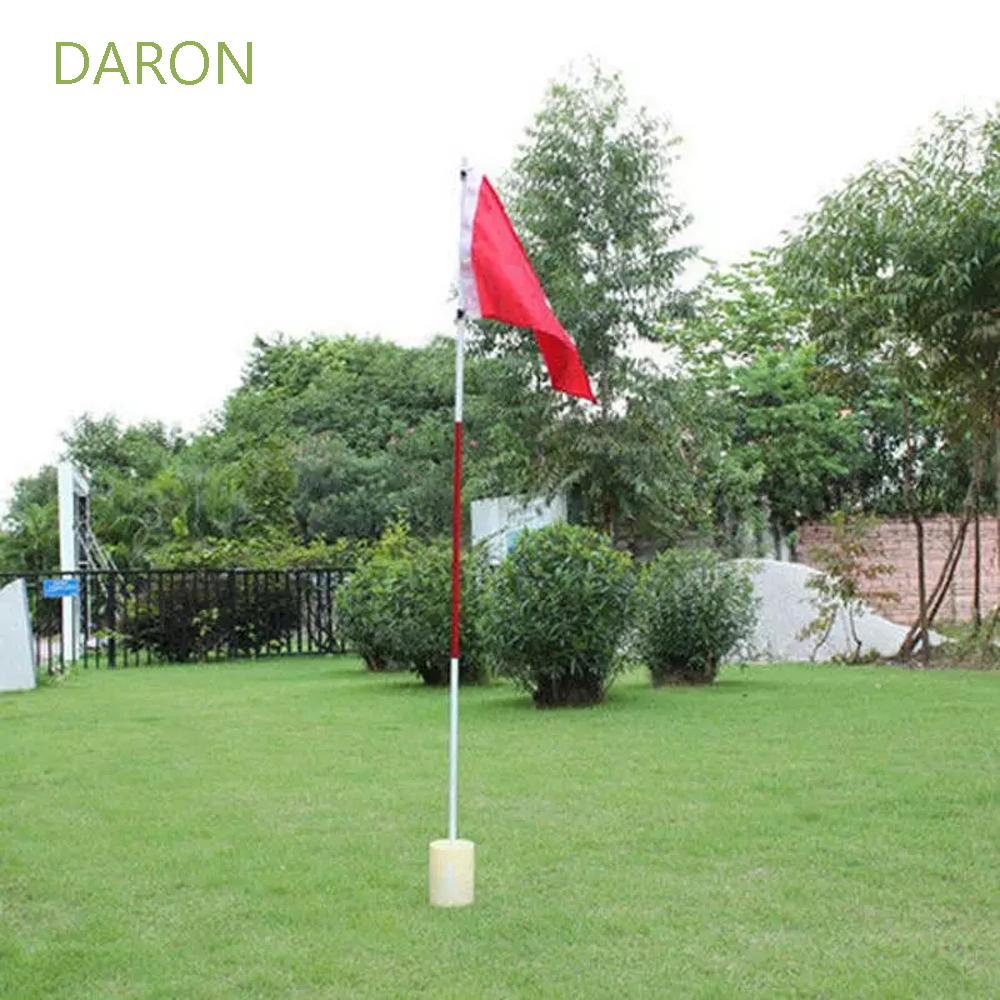 DARON อุปกรณ์ฝึกกอล์ฟ ธงหลุม ธงสนาม ธงฝึกซ้อม 3 ส่วน สําหรับสนามหลังบ้าน