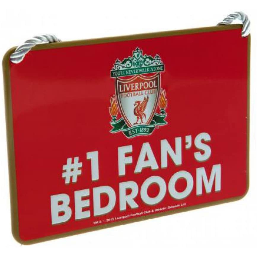 Official Liverpool FC Metal No 1 Fan Bedroom Sign