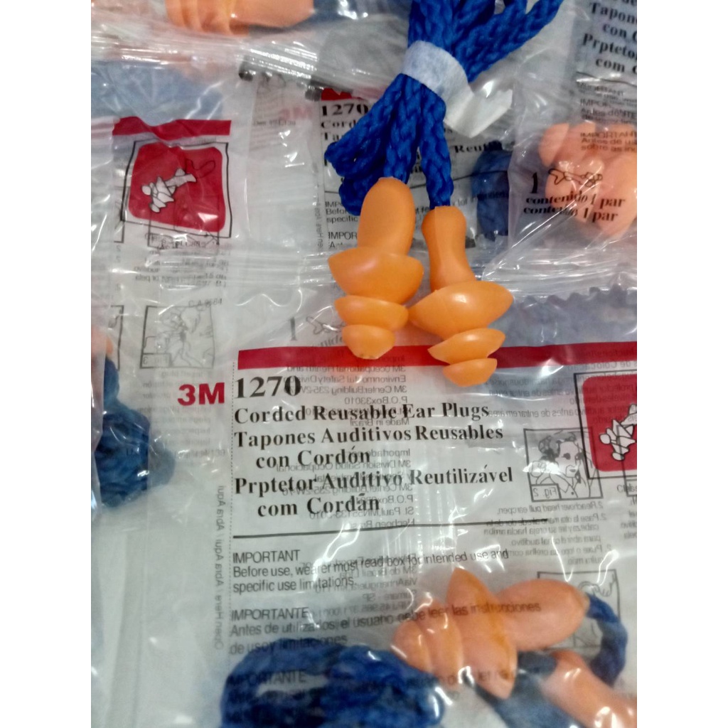 3M ที่อุดหู (Ear Plug) รุ่น 1270 (1 คู่)