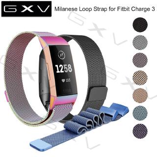 สาย Milanese สำหรับ Fitbit Charge 3 / Charge 3 SE สามารถปรับเปลี่ยนได้ Milanese Loop สายสแตนเลสแม่เหล็ก