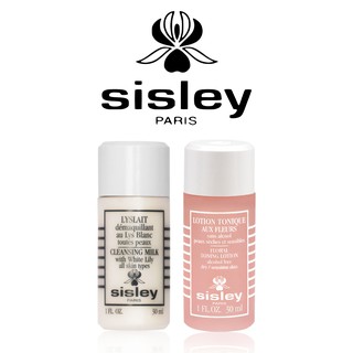 Sisley Duo Floral Toning Lotion 30ml.+Cleansing Milk With White Lily 30ml.