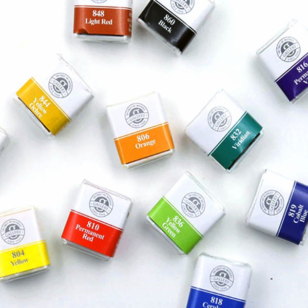 [part 1/3 no.801-817] Mungyo gallery professional watercolours half pan I สีน้ำก้อนเดี่ยว