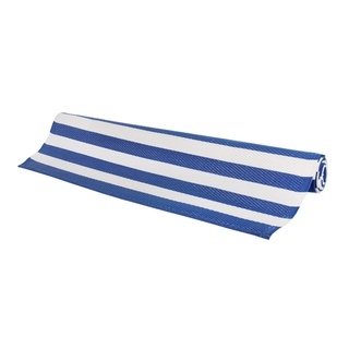 เสื่อ PP Plastic Stripe รุ่น EXM-11002 ขนาด 120 x 180 ซม. สีน้ำเงิน - ขาว พรมเช็ดเท้า PP Plastic Stripe Mat Model EXM-11