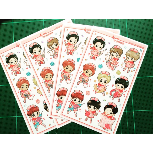 Sticker exo fanart พร้อมส่ง