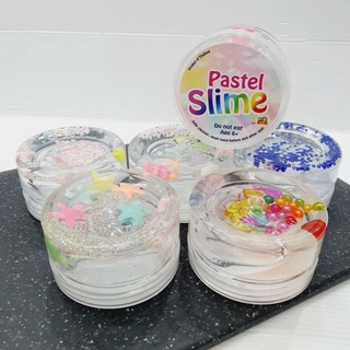 Pastel Slime By LEOTOY CLEAR Rainbow Slime สไลม์กระปุกสำเร็จ พร้อมเล่น 5 แบบ