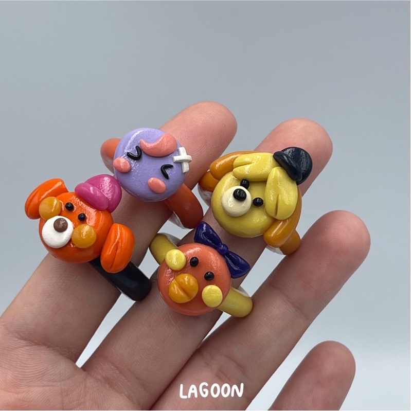 แหวนดินปั้น pretty set (polymer clay)