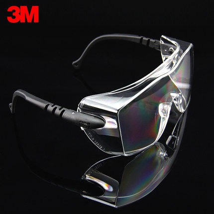 แว่นตากันลม3M 12308 แว่นตาป้องกันแว่นตาป้องกันการกระแทกป้องกันแรงงานโปร่งใสป้องกันฝุ่นป้องกันลมสาด (ป้องกันหมอก)
