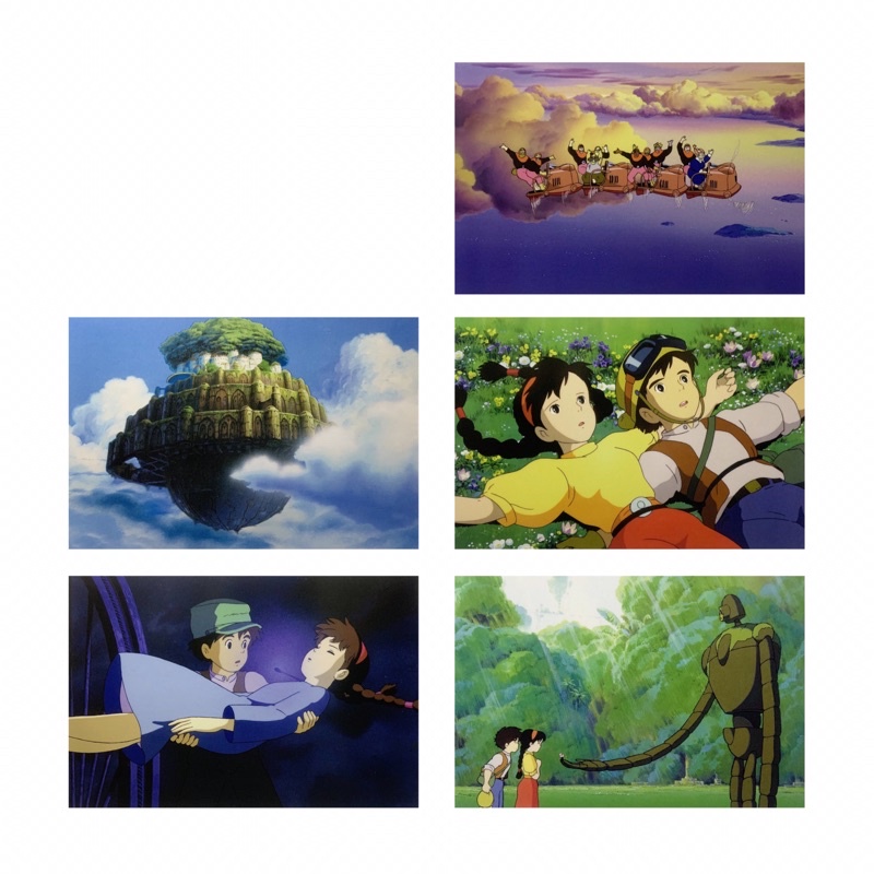 ปราสาทในท้องฟ้า Ghibli Post Card โปสการ์ดอย่างเป็นทางการ