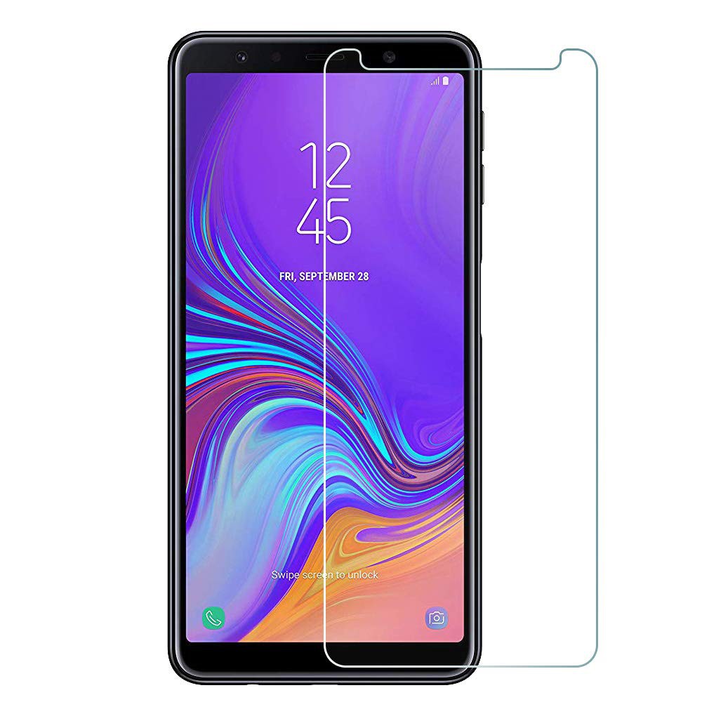 Samsung Galaxy A6 A7 A8 A9 J8 J7 J6 J4 J2 Pro Plus 2018 กระจกนิรภัยโปร ่ งใสป ้ องกันหน ้ าจอ