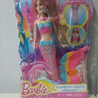 👍👸Barbie💯 RAINBOW LIGHTS MERMAID มือ1