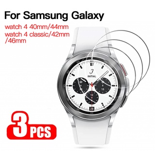 ฟิล์มกระจกนิรภัยกันรอยหน้าจอ สําหรับ Samsung Galaxy Watch 4 5 6 Watch 6 4 5 40 44 45 มม. Classic 42 46 มม. 47 มม. 3 ชิ้น