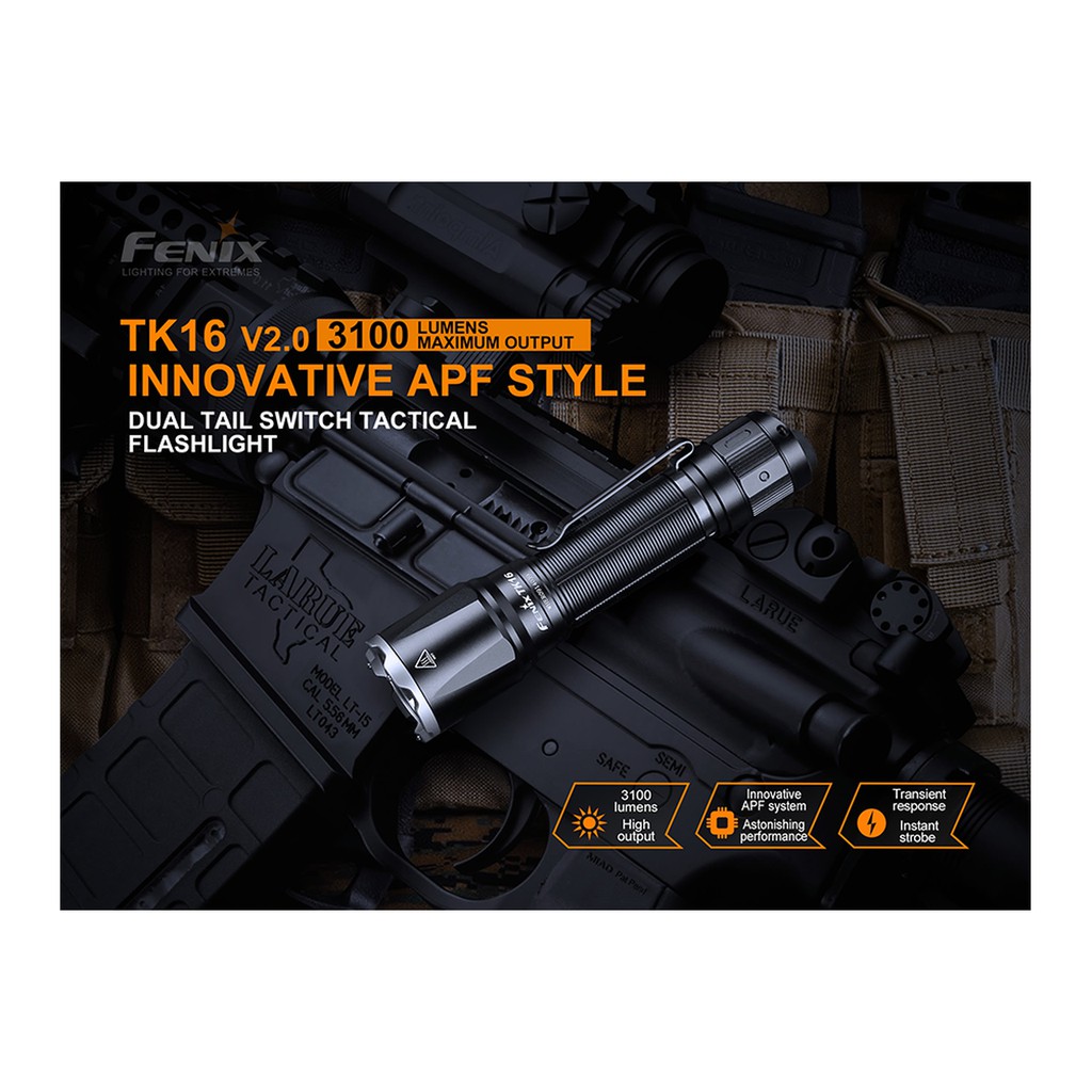 ไฟฉาย Fenix TK16 V2.0 Tactical Flashlight - 3100 Lumens รุ่นใหม่ : สินค้ารับประกัน 3 ปี