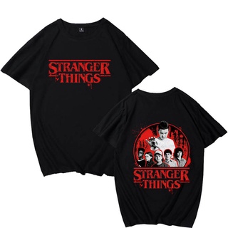 Stranger Things 4 เสื้อยืดผู้ชายผู้หญิง Plus ขนาดพิมพ์รอบคอแขนสั้นสไตล์เกาหลี Harajuku นักเรียน Street Casual เสื้อ Tee