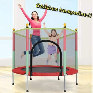 Trampoline แทรมโพลีน 4F สีแดง  ชมาด140cm X 122cm