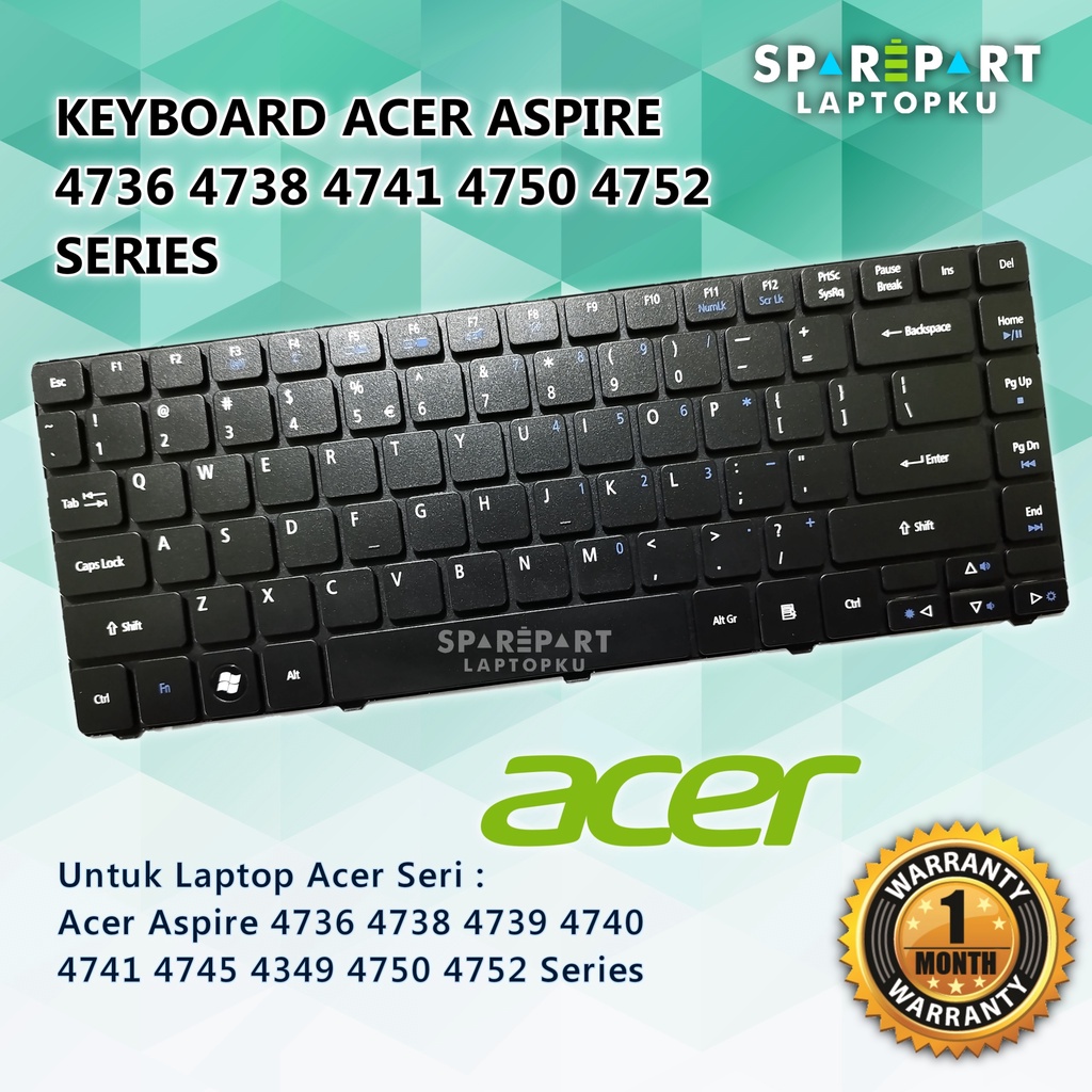 คีย์บอร์ด Acer Aspire 4738 4741 4750 4750 Series