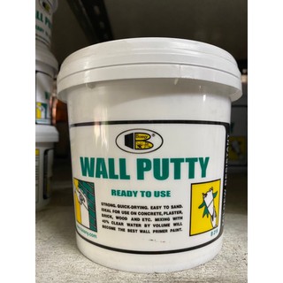 Bosnty wall putty บอสนี่ วอลล์ พุตตี้ เคมีโป๊วผนัง โป๊วผนัง อุดรอยรัวรอยซึม คอนกรีต ปูน ไม้ กระเบื้อง ขนาด 1.5กก.