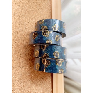 🍂Pine Needles Gold Foil Pine Cone Washi Tape สติ๊กเกอร์ วาชิเทป🍂