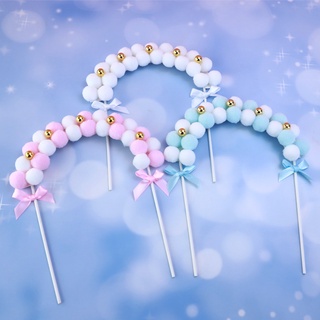 (พร้อมส่ง) ซุ้มใส่เค้กวันเกิด หลากสี สําหรับตกแต่งเค้กวันเกิด