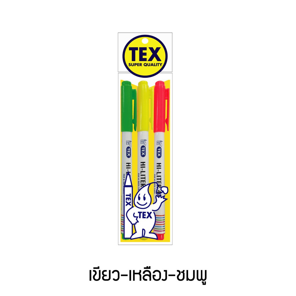 TEX HI-LITER 4110 แพ็ค 3 ด้าม (มีให้เลือก 7 สี)