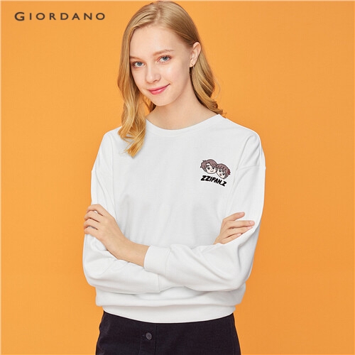 GIORDANO MEN Printed graphic crewneck sweatshirt 99399463