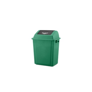 ถังขยะพลาสติกทรงเหลี่ยม ฝาสวิง COMBI WARE RX-15X-GRN สีเขียว ขนาด 15 ลิตร ถังขยะ Square Plastic Trash Can COMBI WARE RX-