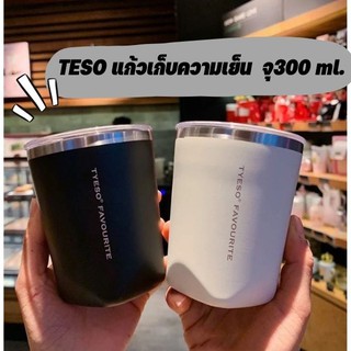 ํํแก้วน้ำ TYESO ขนาดเล็กกะทัดรัดแบบมีฝาปิดพลาสติกใส แก้วสแตนเลสเก็บอุณหภูมิ น่ารัก ลางทำความสะอาดง่าย พกพาไปได้ทุกที่