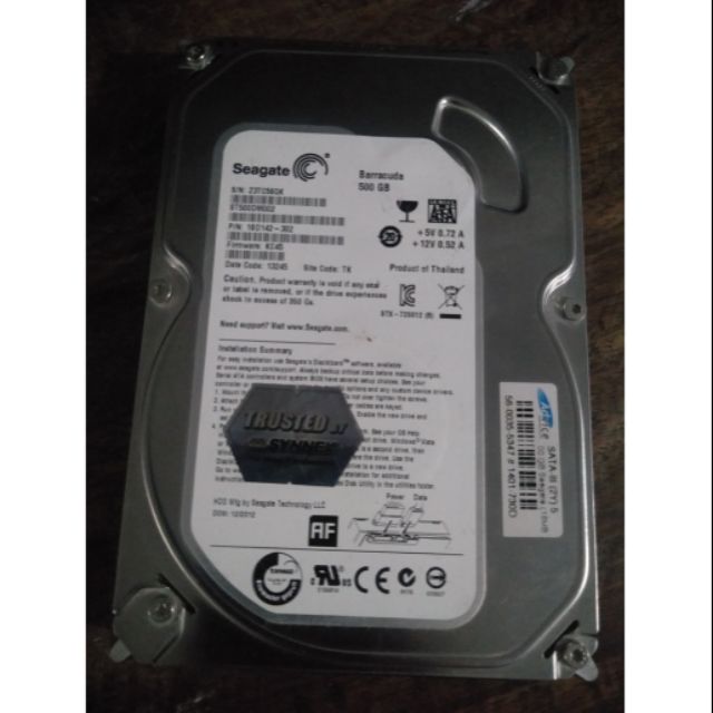 ฮาร์ดดิส HHD Seagate 500gb มือสองสภาพดี