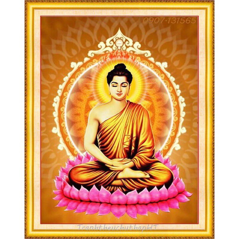 ภาพวาดเพชรพระพุทธรูปศากยมุนี VS482(80x60ซม.)