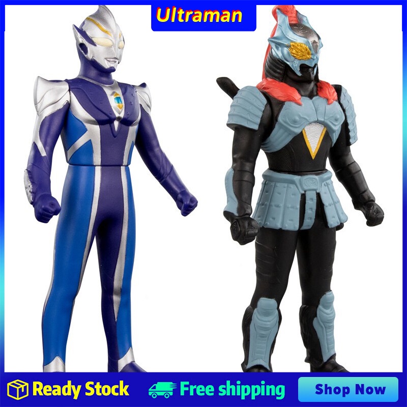 Bandai เด็ก Ultraman Monster ของเล่นยางนุ่ม Hikari VS Zamusha Action ...