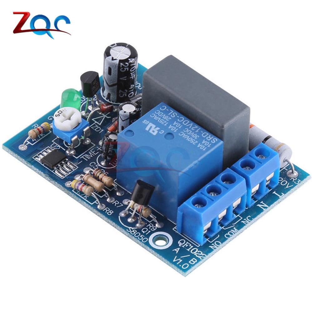 AC 220V Timer Relay Delay Switch Input/Output Delay Off Switch Module Adjustable 0-10Sec 10Min 10Hr 100Min Timing Turn