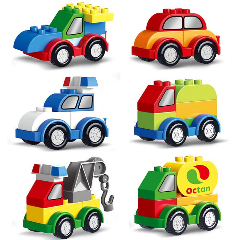ของเล่นตัวต่อ รูปโมเดลรถ DIY สำหรับเด็ก