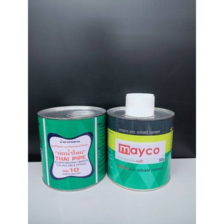 กาวทาท่อ น้ำยาประสานท่อพีวีซี PVC ขนาด 500กรัม  ท่อน้ำไทย , Mayco กาวทาพีวีซี