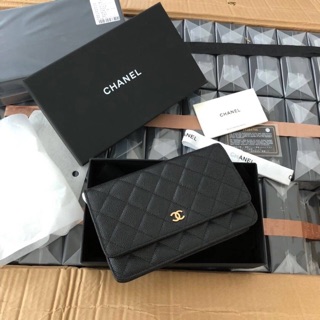 กระเป๋าสะพาย ชาเเนล woc black caviar Bag hiend 1:1