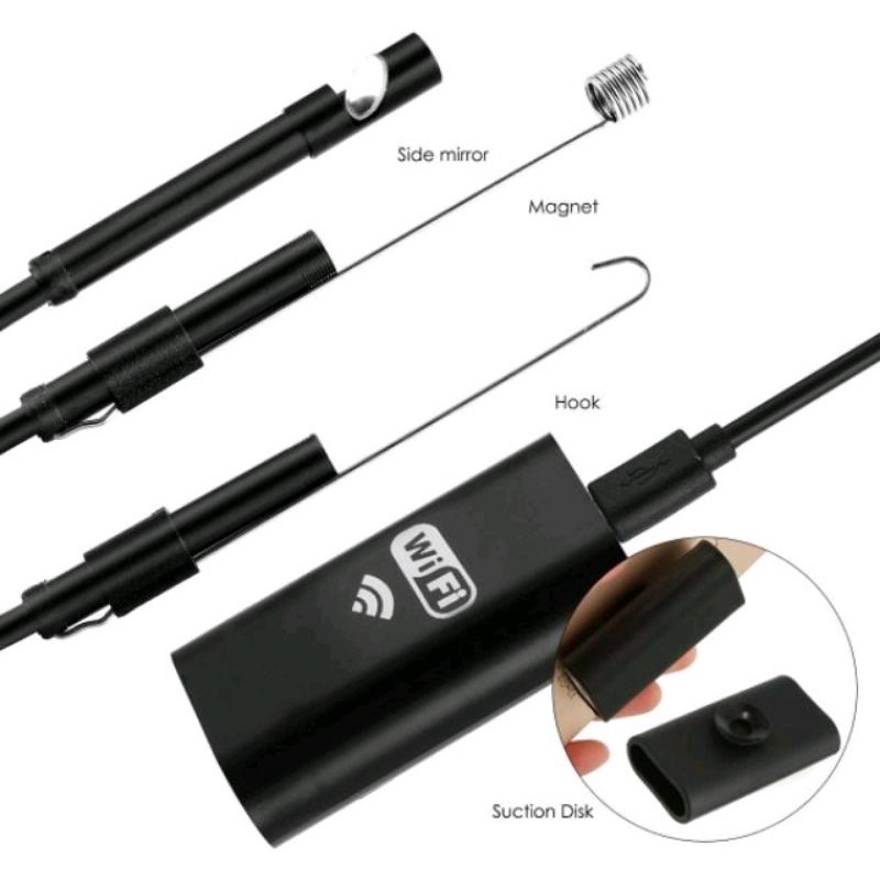 กล้องซ่อมแอร์ กล้องส่องท่อ กล้อง​งู​ wifi​ ยาว​2 เมตร​ Endoscope Wallfire WIFI 720P