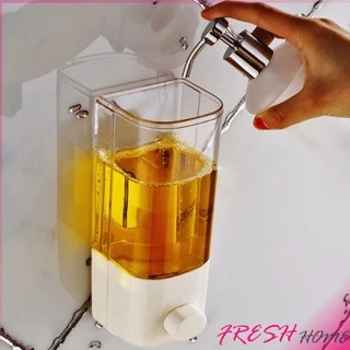 ที่กดสบู่เหลวติดกำแพง ติดตั้งง่าย อุปกรณ์ในห้องน้ำ soap dispenser