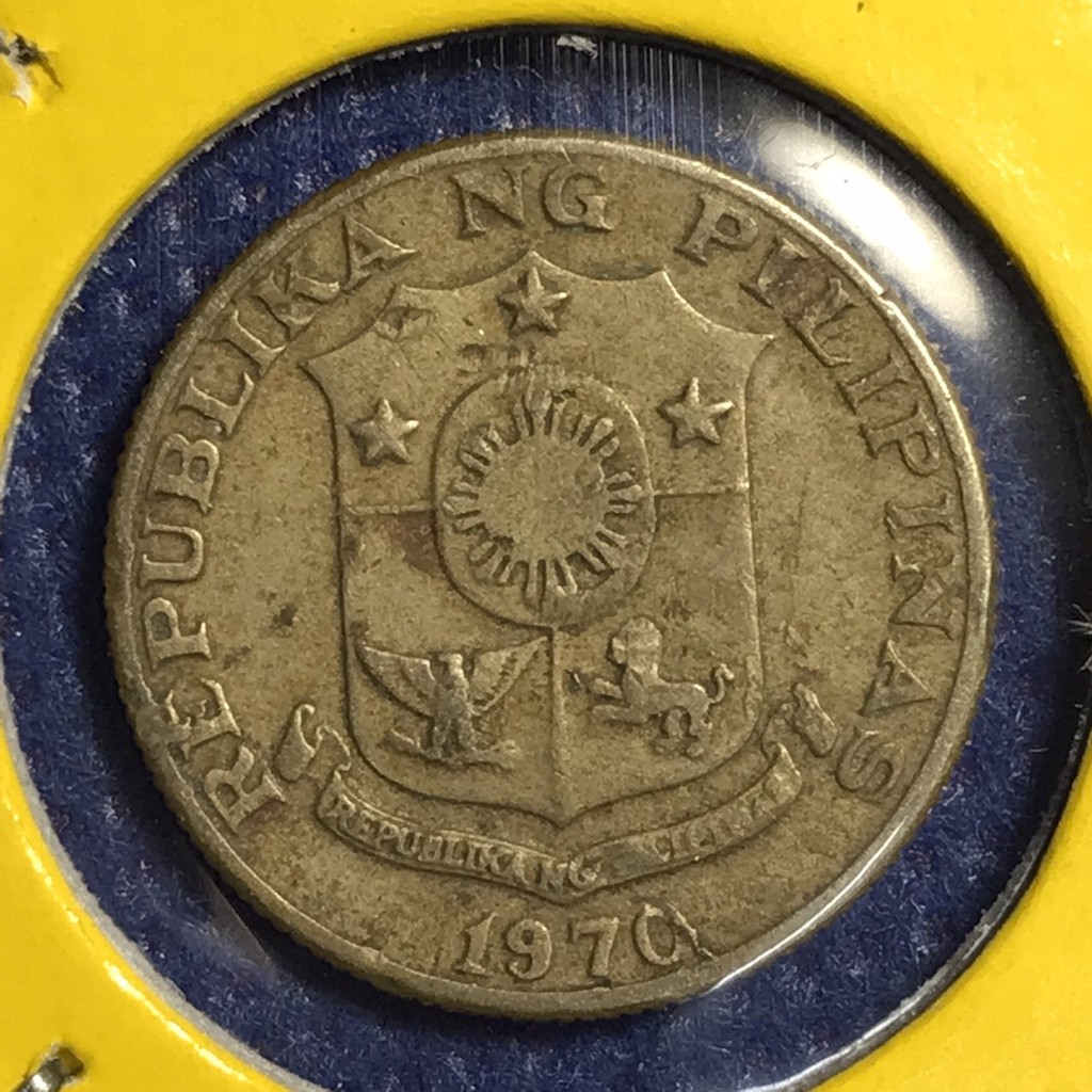 เหรียญรหัส14082 ปี1970 ฟิลิปปินส์ 10 SENTIMOS เหรียญต่างประเทศ เหรียญสะสม เหรียญหายาก