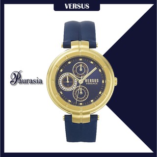 [ของแท้] Versus by Versace นาฬิกาข้อมือ ผู้ชาย รุ่น VERSUS VSP500-218 BELLVILLE D/BLUE DIAL STRAP SS paurasia ปอเรเซีย