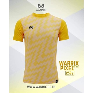 Sale เสื้อกีฬา Warrix WA-1555 สีเหลือง ของแท้ ไม่ขายของปลอม มีป้าย ถุงครบ