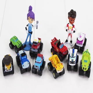 ชุดฟิกเกอร์ Blaze and the Monster Machines สําหรับรถแข่ง 12 ชิ้น