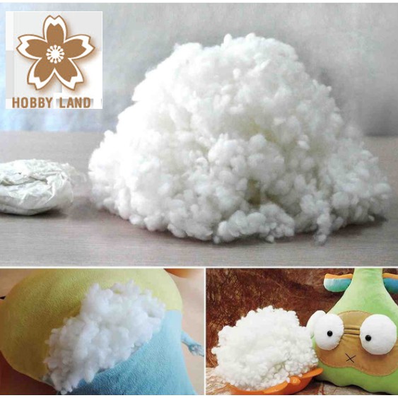 ใยบอล โพลีเอสเตอร์เกรดA 500กรัม ใยเม็ด เกรดพิเศษ สำหรับใส่ตุ๊กตา หมอน นุ่มแน่น ฟูนาน ไม่ยุบตัวด้วยนำ้หนักเท่ากับใยทั่วไป